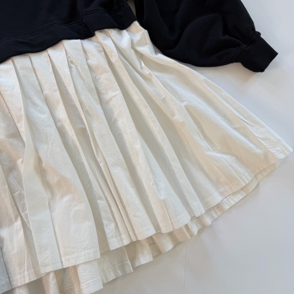 Free People Womens Small Black White Eleanor Sweatshirt - Picture 6 of 12